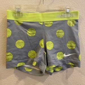Yellow Polkadot Nike Pros